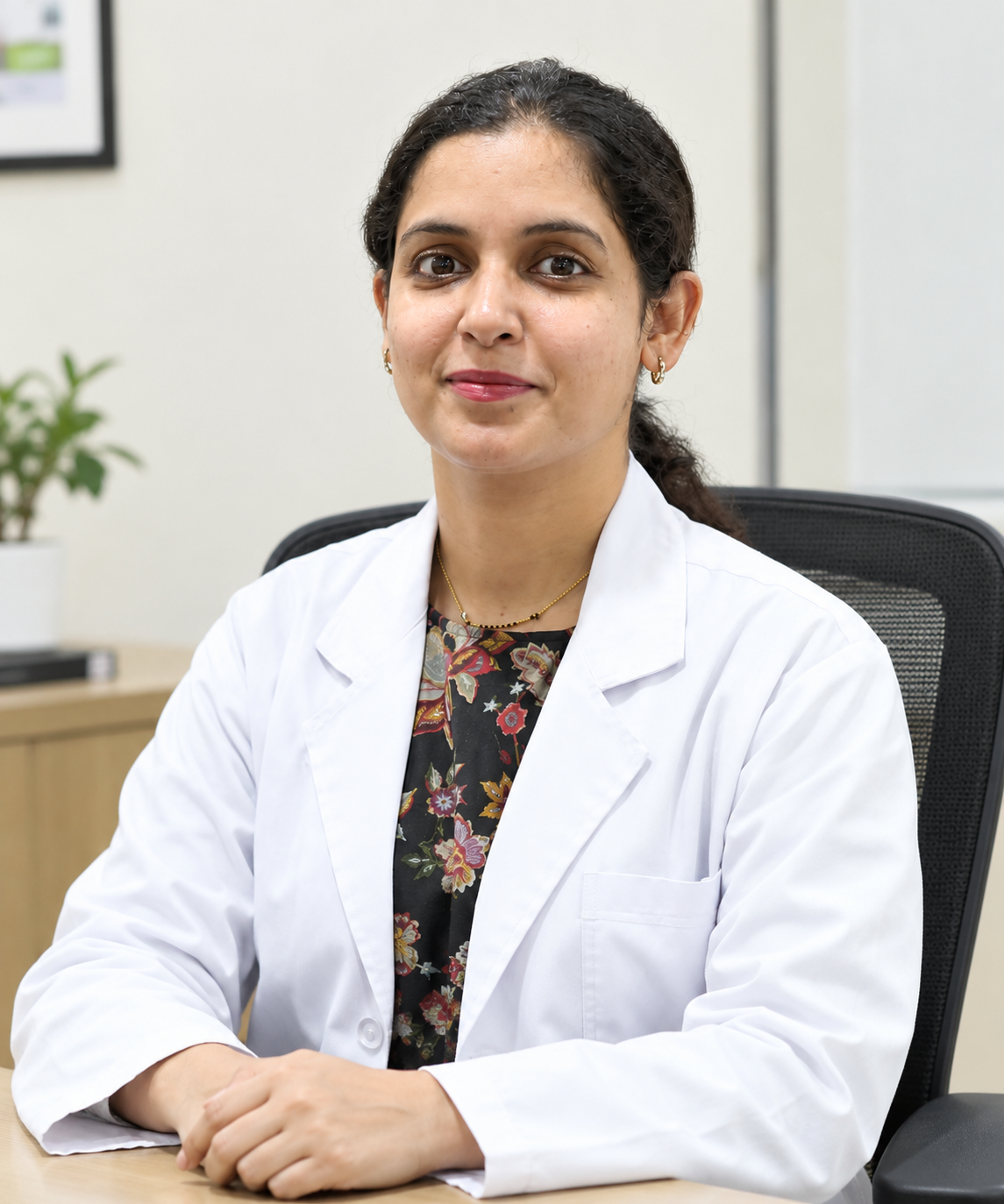 Dr. Ritika Rai at her consultation desk